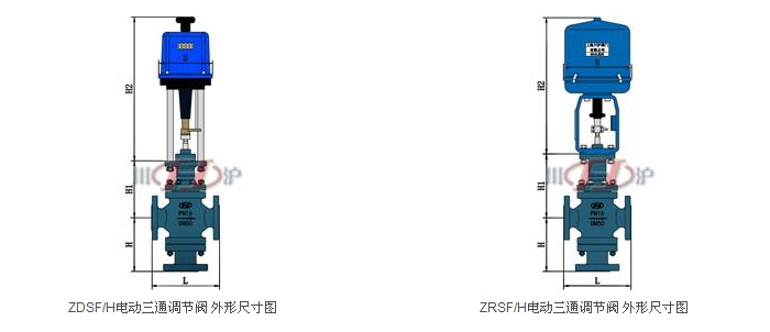 電動三通調(diào)節(jié)閥結(jié)構(gòu)圖_調(diào)節(jié)閥