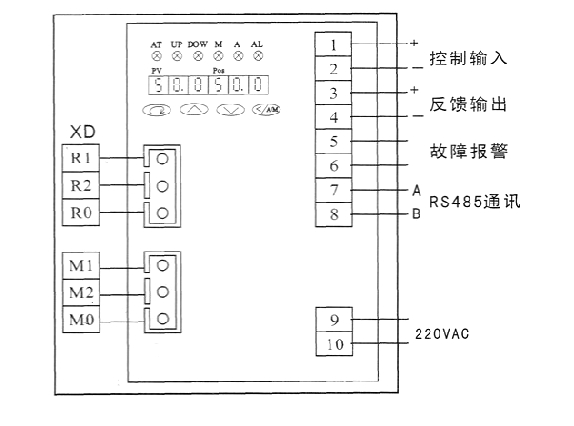 PSL電動執(zhí)行器_調(diào)節(jié)型接線圖