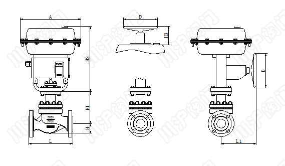 氣動智能型調節(jié)閥結構圖