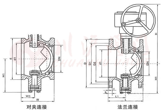 V型球閥結(jié)構(gòu)圖